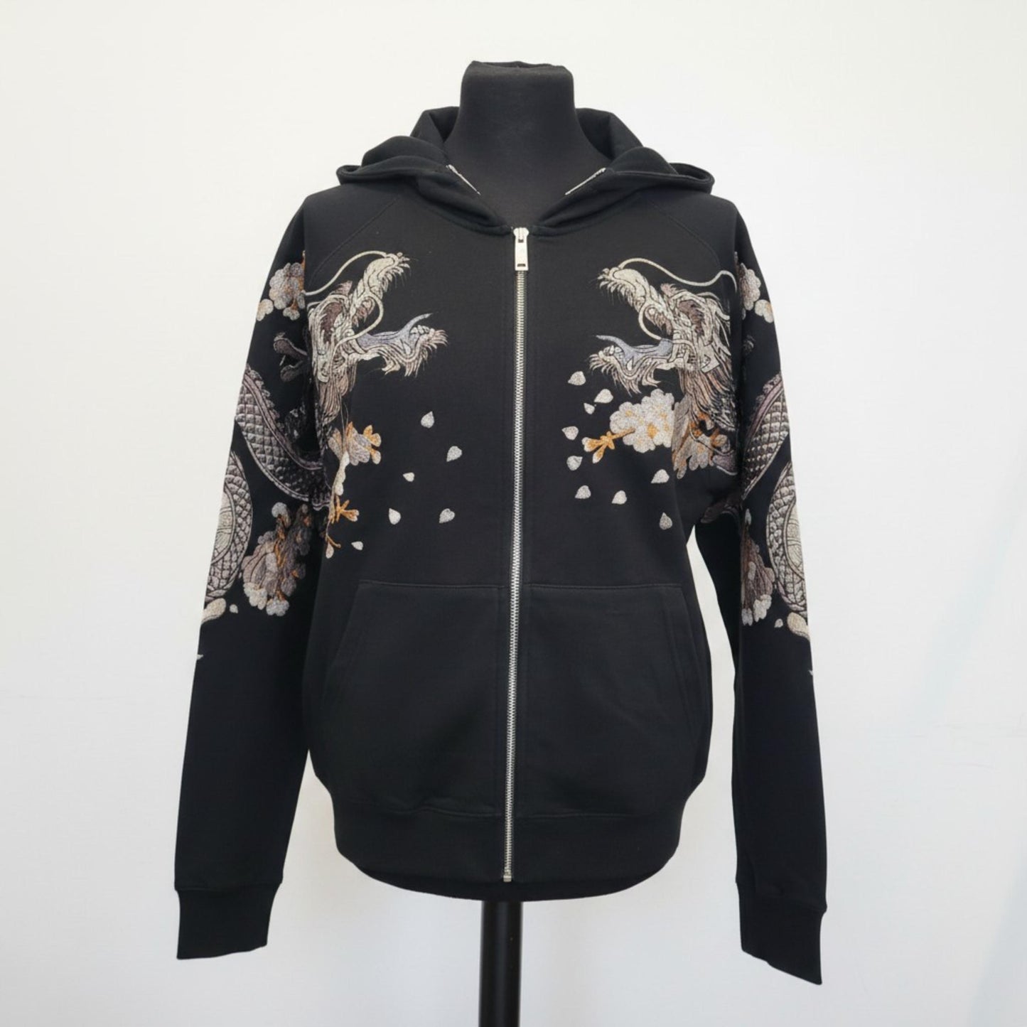 Hoodie Dragon Céleste & Lune Dorée - Confort et Style Ancestral