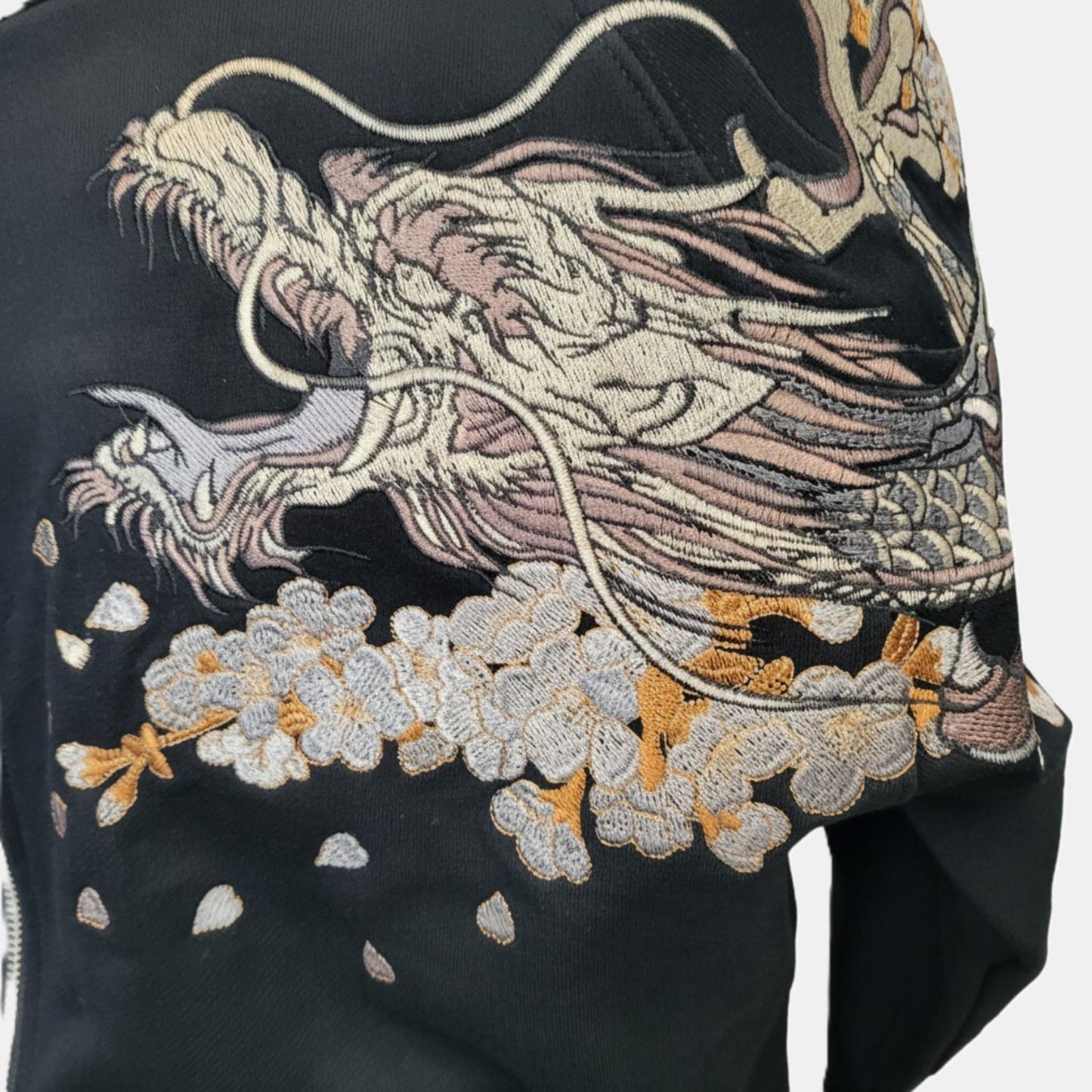 Hoodie Dragon Céleste & Lune Dorée - Confort et Style Ancestral
