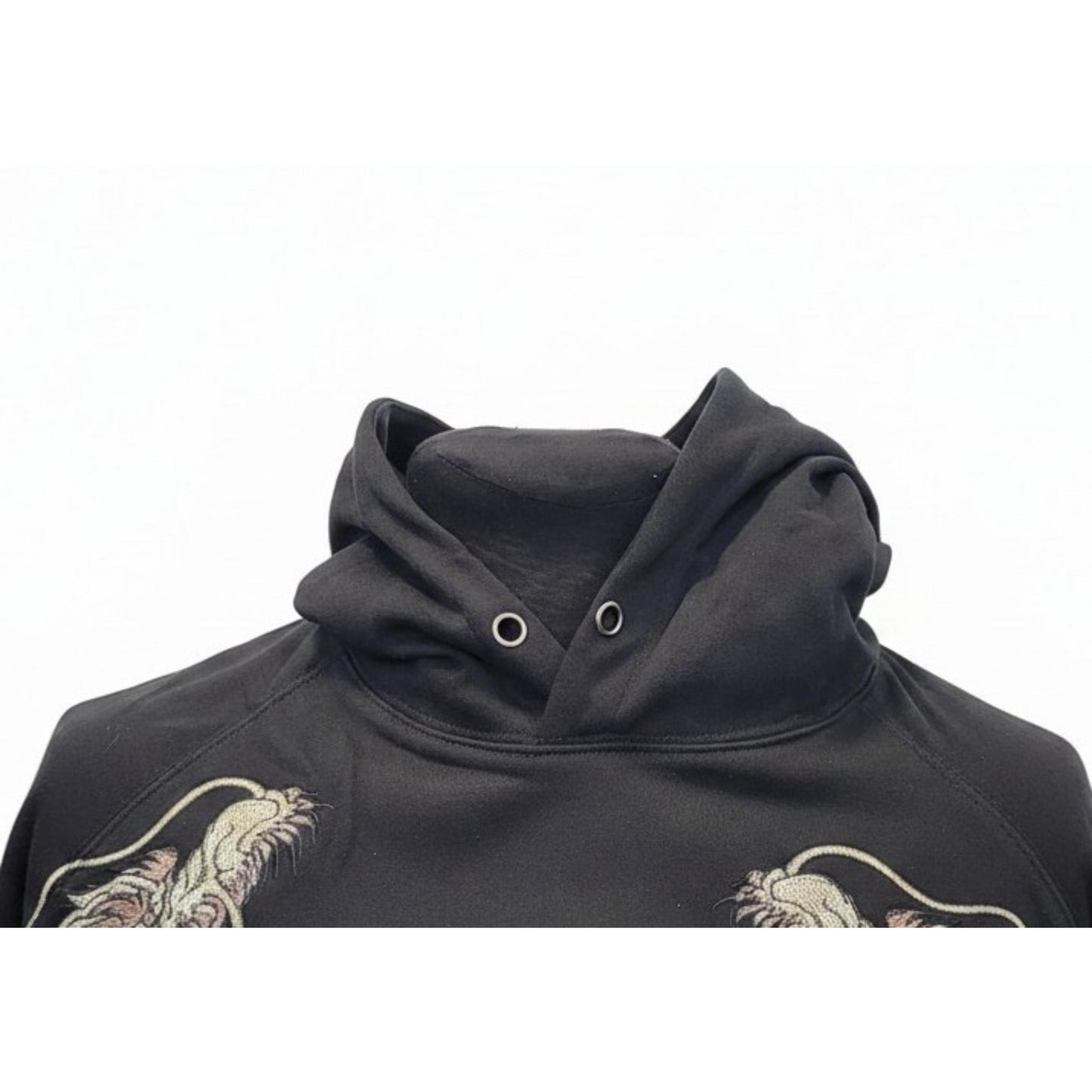 Hoodie Dragon Céleste bleu & Lune Dorée - Confort et Style Ancestral