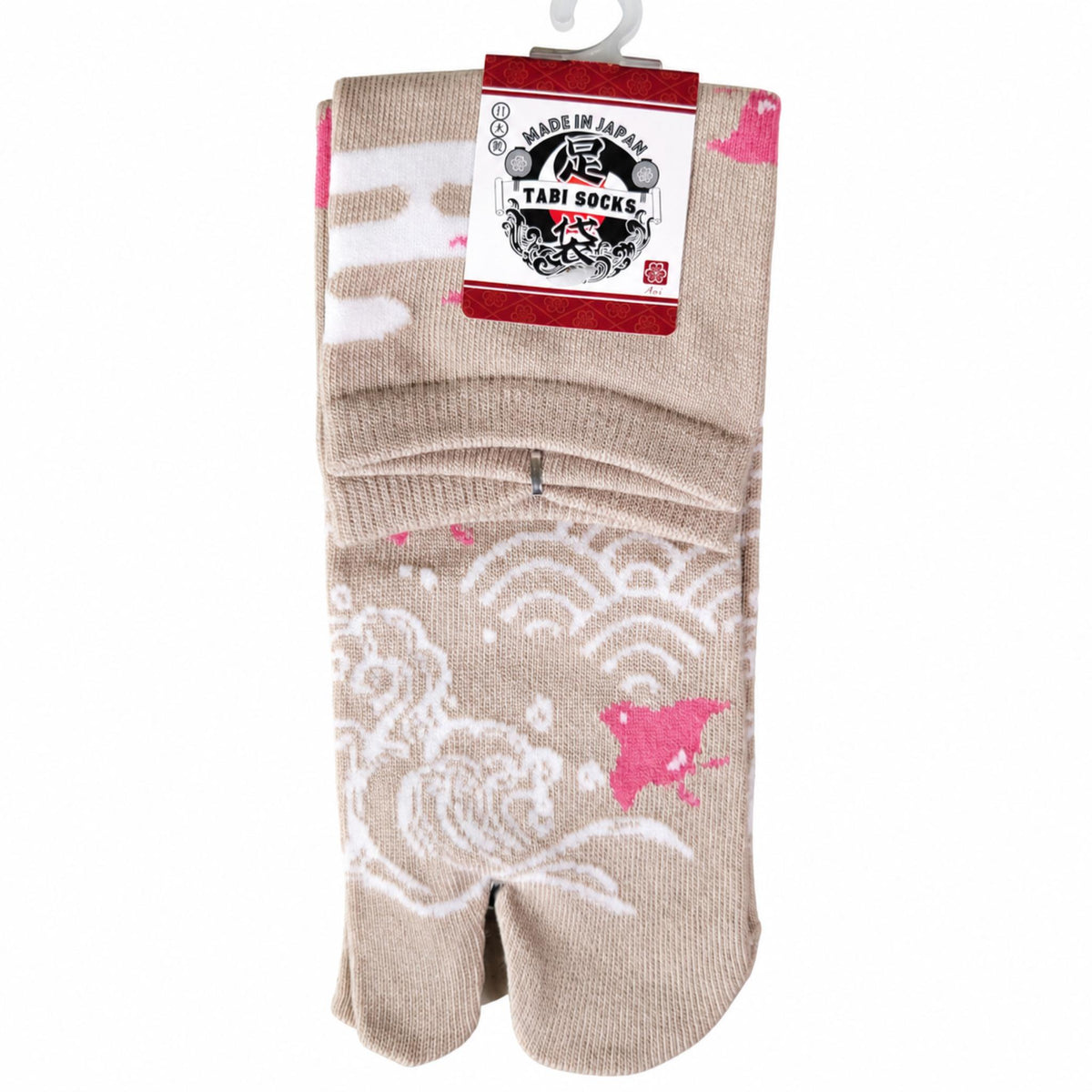 Chaussettes Japonaises Tabi - Vague et Oiseaux - Taille EU 34-40