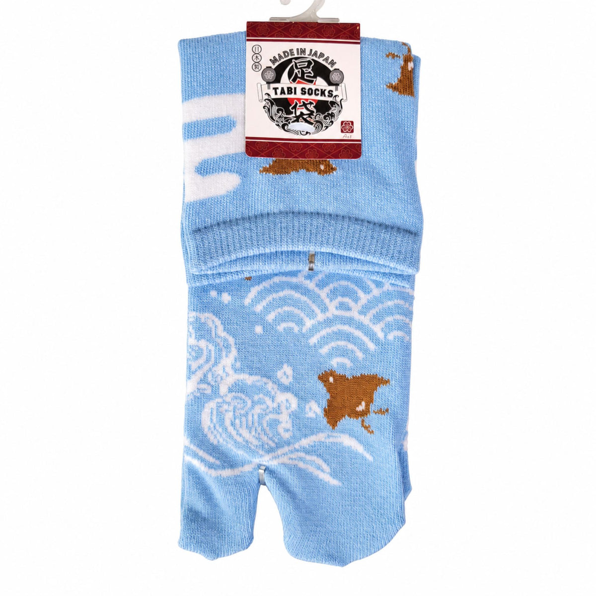 Chaussettes Japonaises Tabi - Vague et Oiseaux - Taille EU 34-40