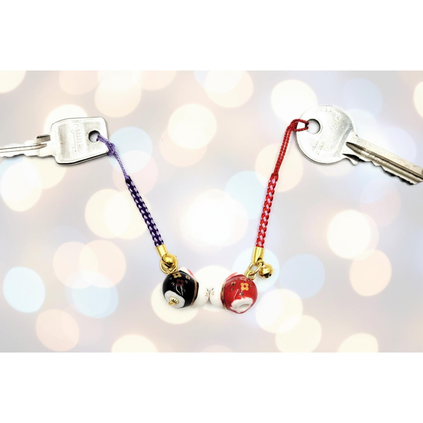 Porte-bonheur Japonais : Couple d'Animaux en Duo