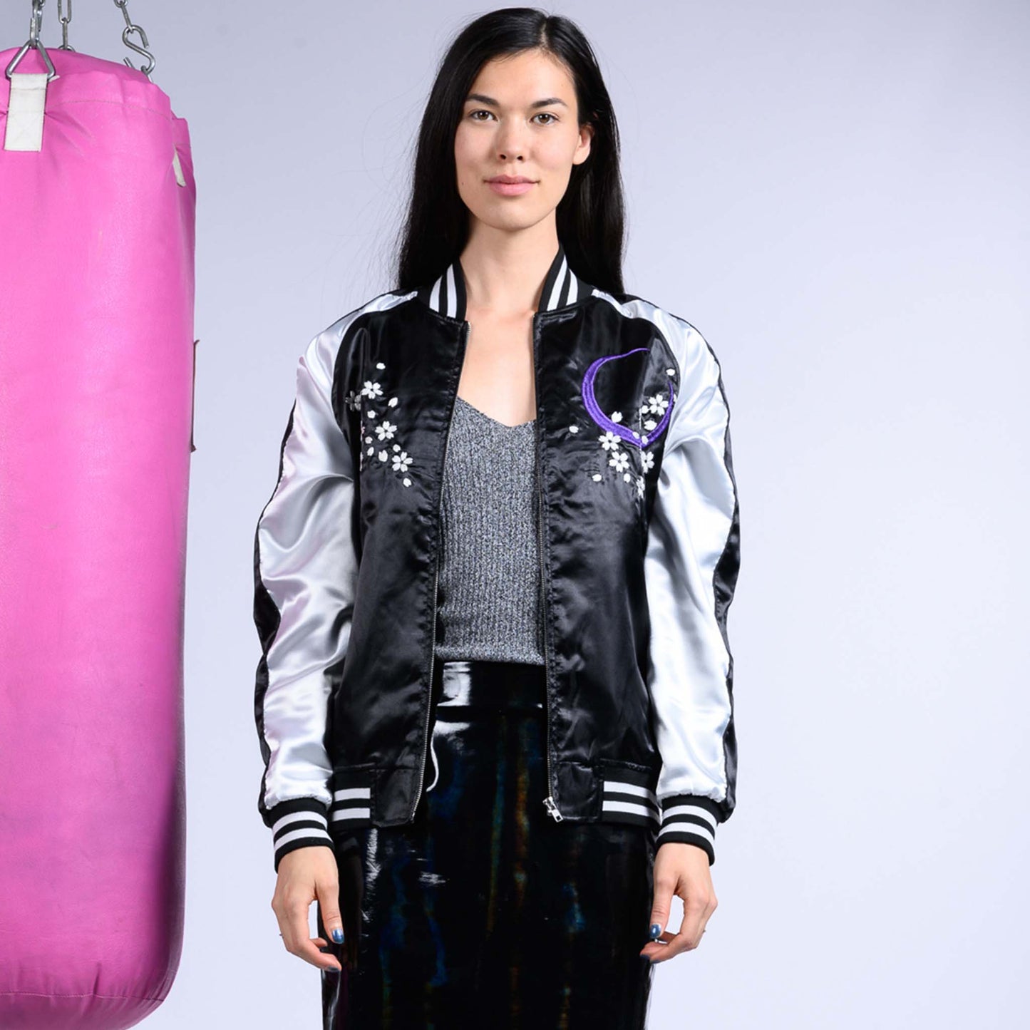 Sukajan Koi and Dragon - Navy