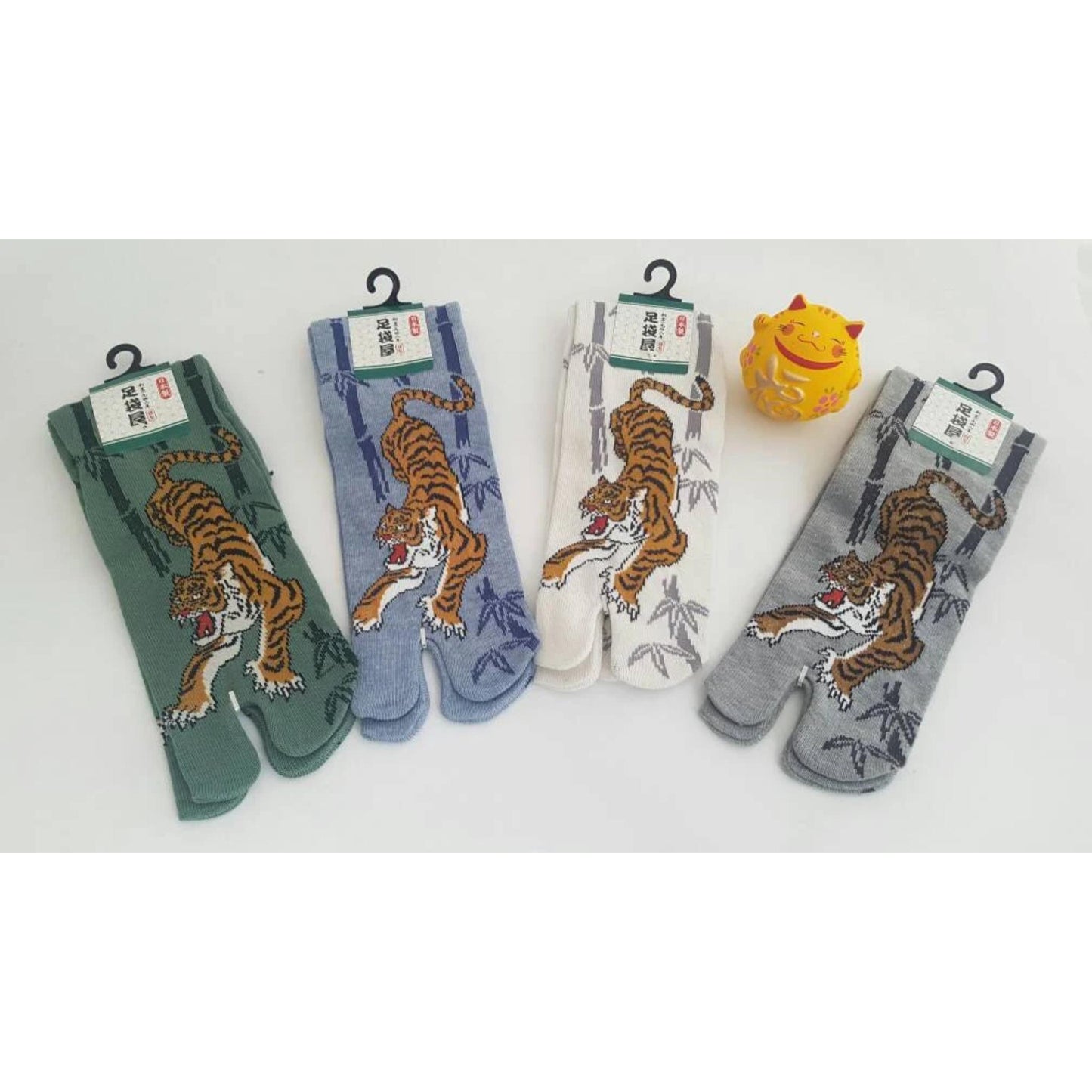 Chaussettes Japonaises Tabi en coton - Tigre Taille Large