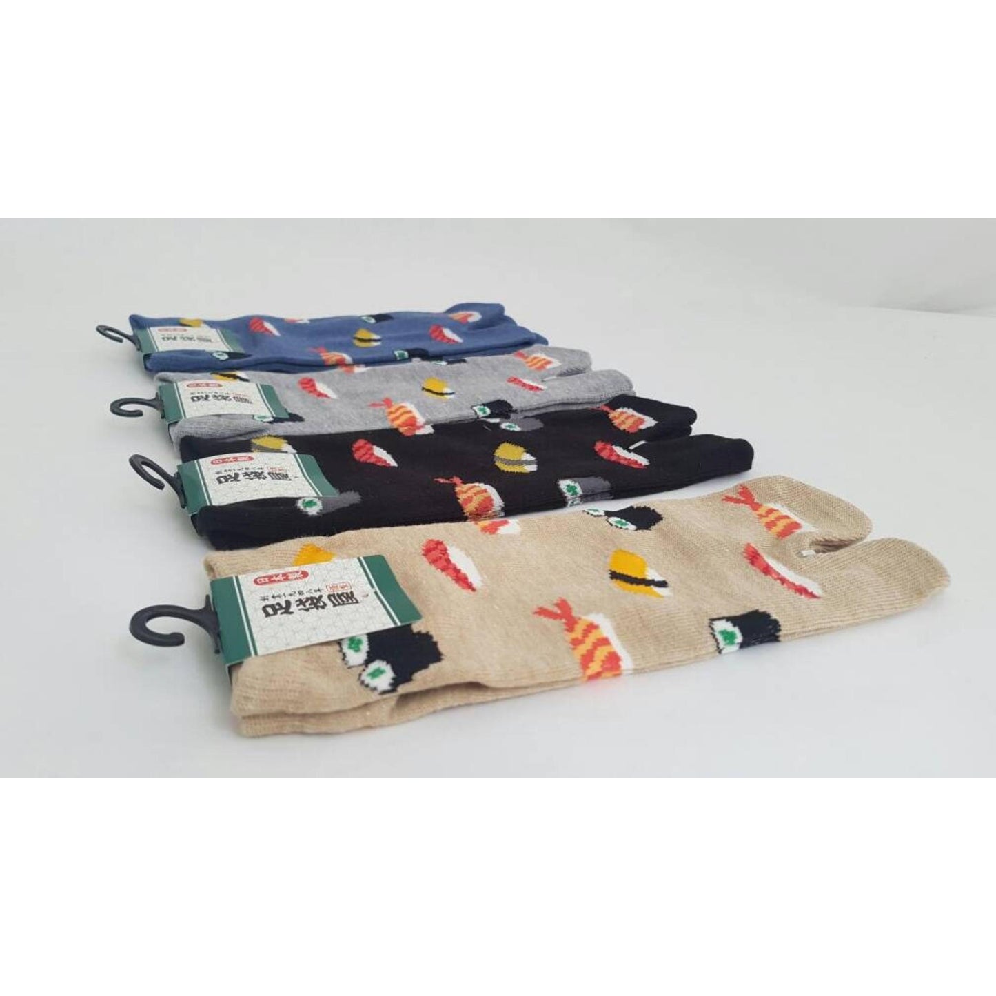 Chaussettes Japonaises Tabi en coton - Sushi Taille Large