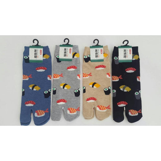 Chaussettes Japonaises Tabi en coton - Sushi