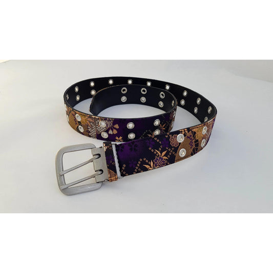 Ceinture japonaise Wagara et Kinran - Violet