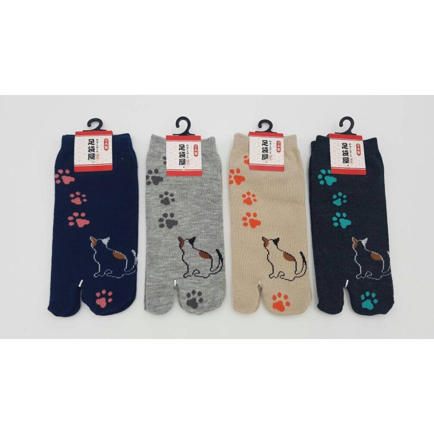 Chaussettes Japonaises Tabi en coton - Chat et Pas de Chat