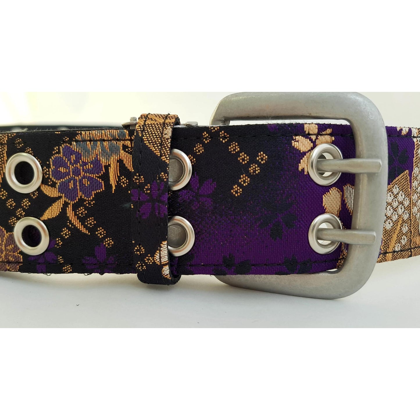 Ceinture japonaise Wagara et Kinran - Violet