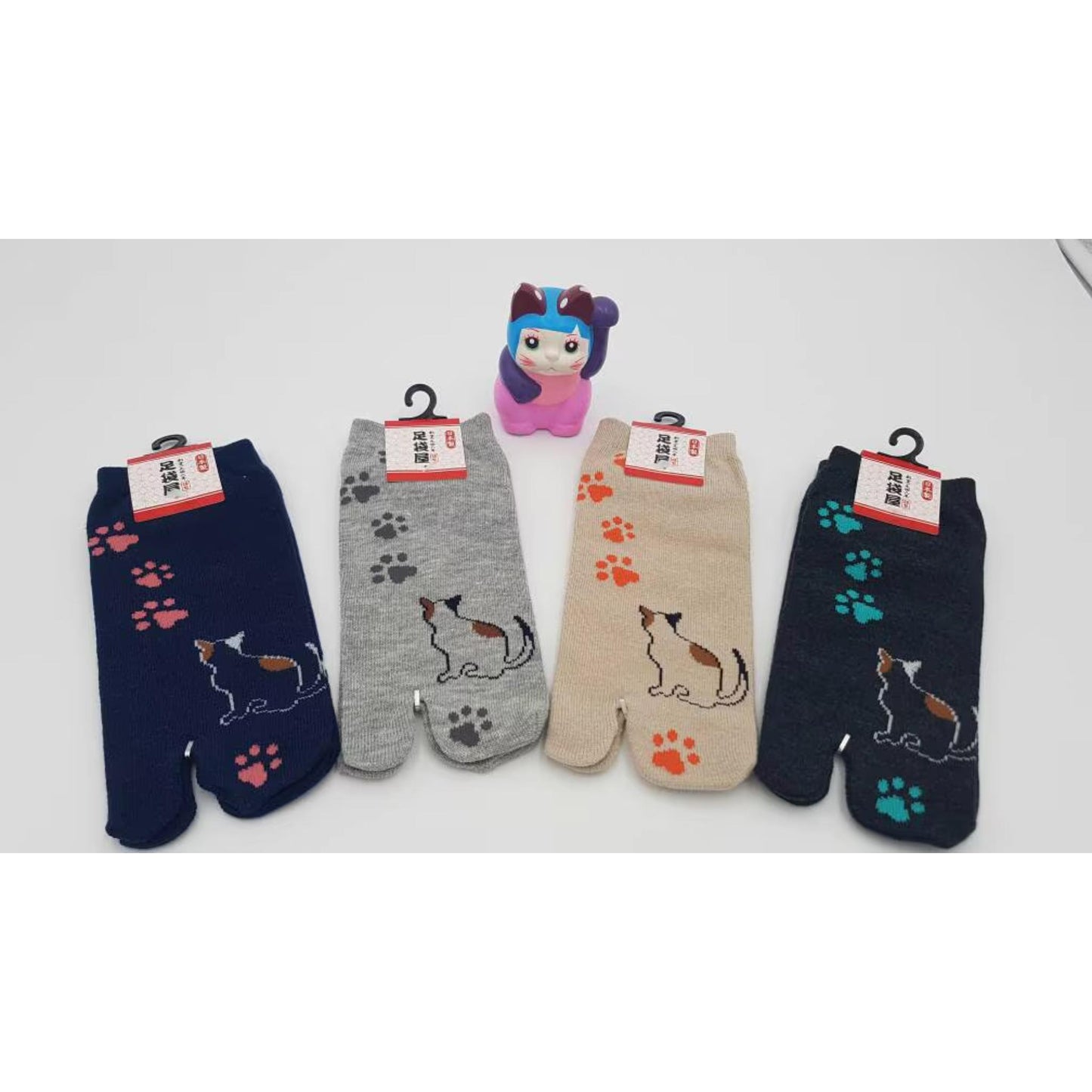 Chaussettes Japonaises Tabi en coton - Chat et Pas de Chat