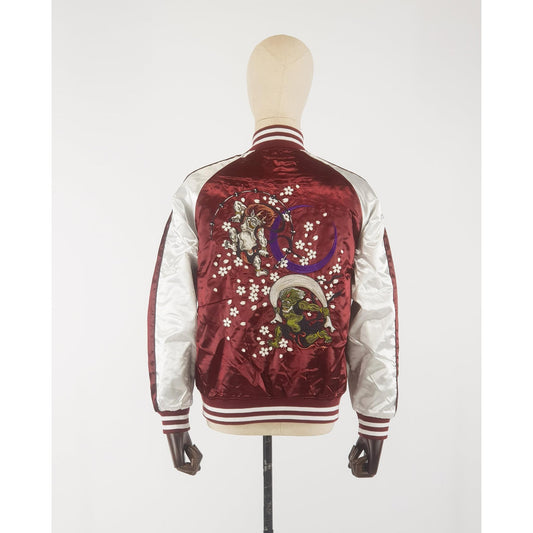 Sukajan Koi and Dragon - Navy