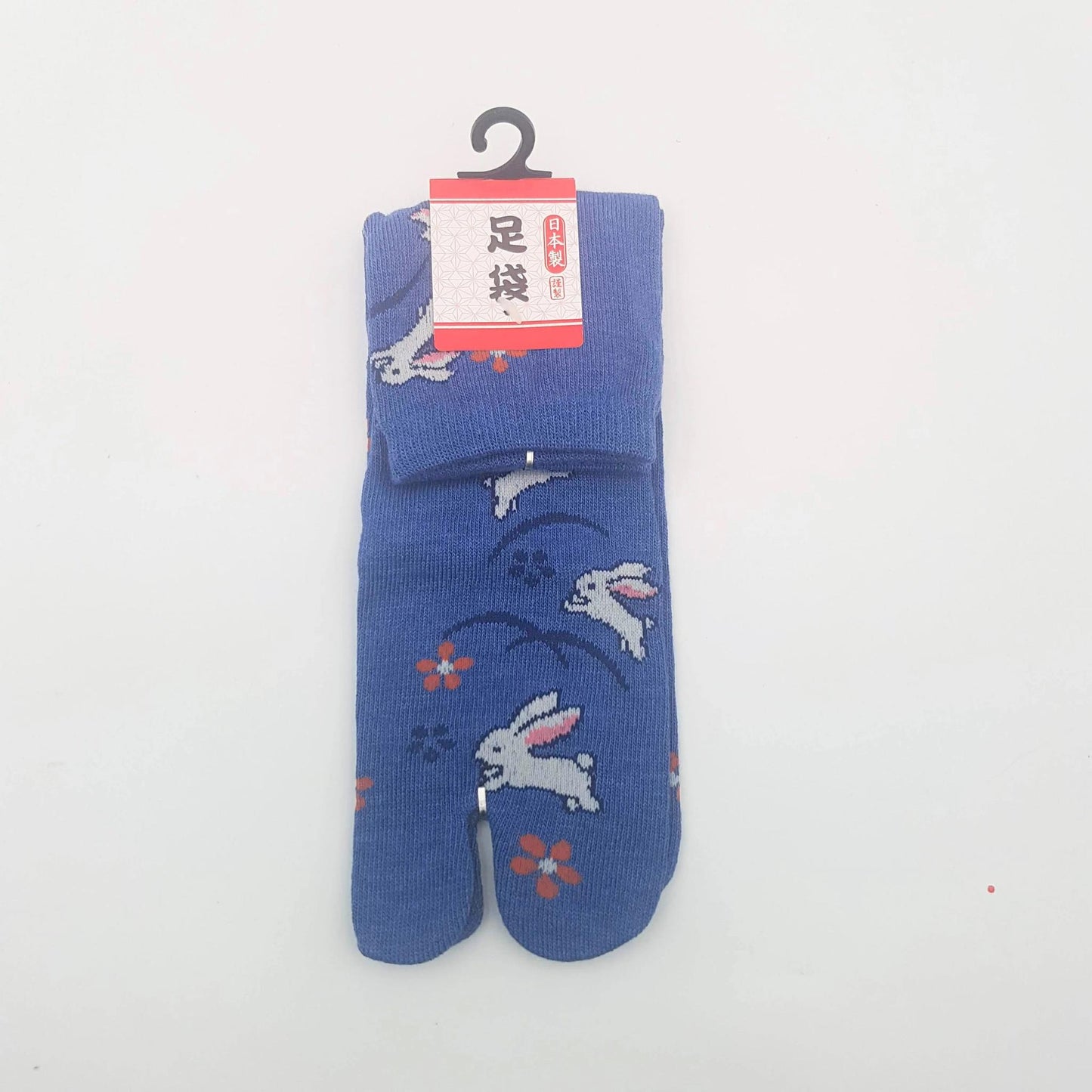 Chaussettes Japonaises Tabi en Coton - Lapin et Fleurs