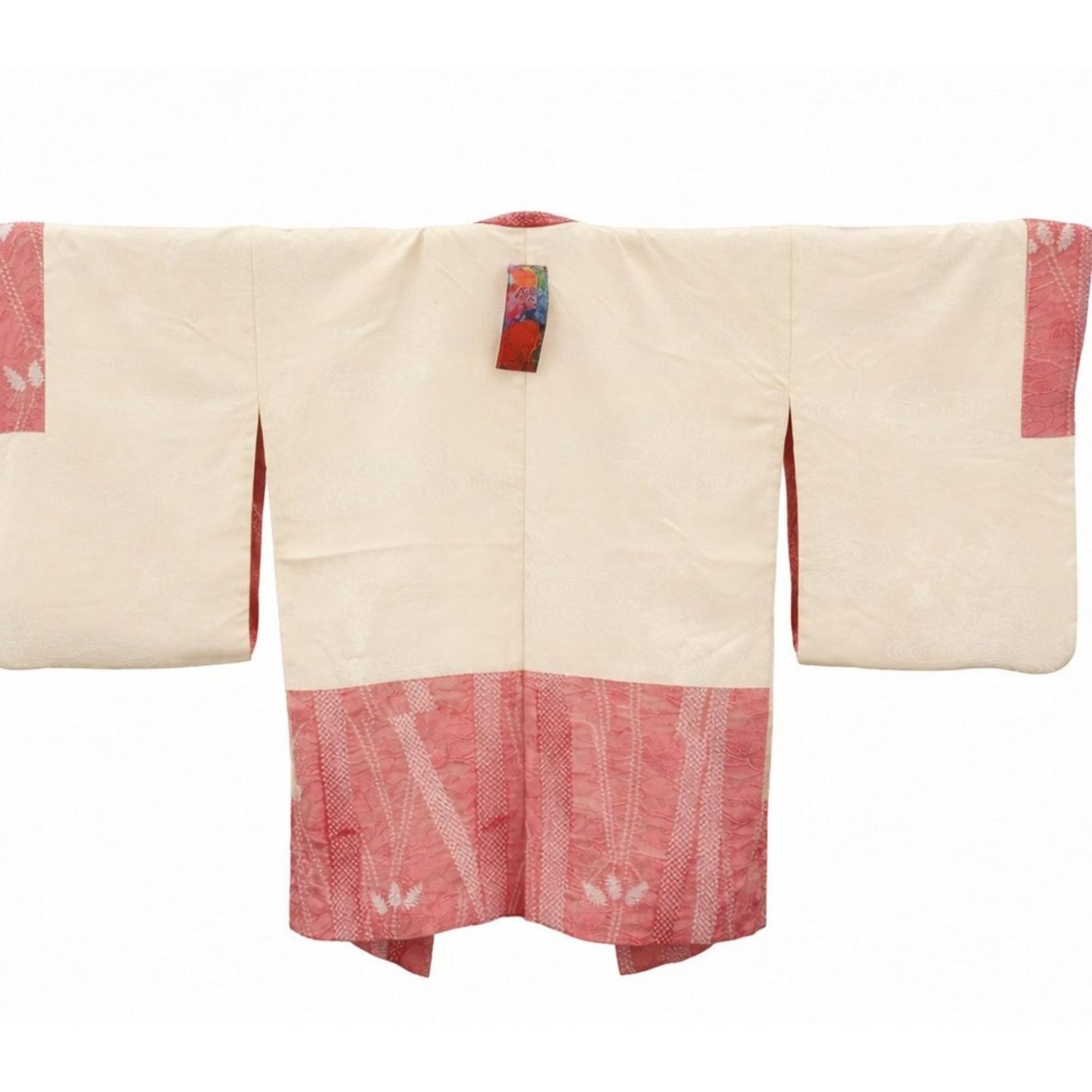Veste Kimono Haori en Soie Vintage – Art Traditionnel du Shibori (Teinture à la main) Rose