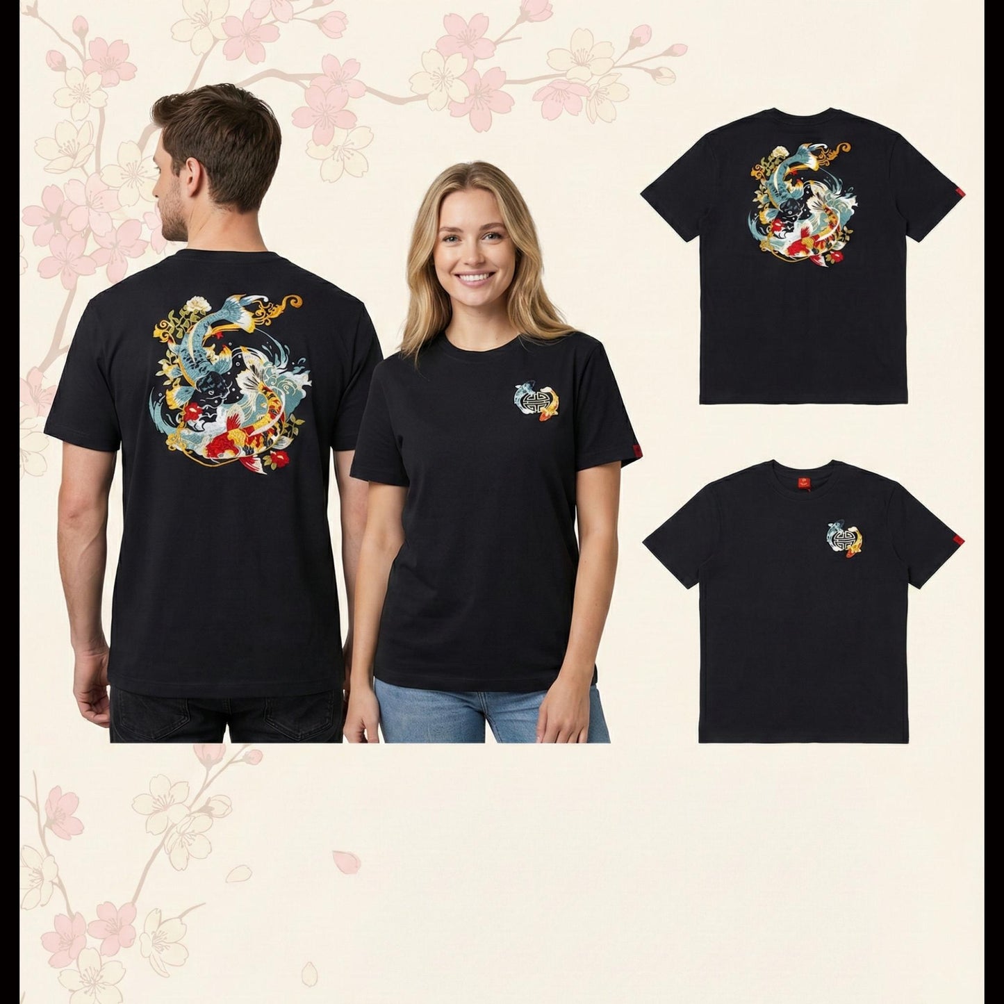 Embroidered T-shirt – Circul Koï