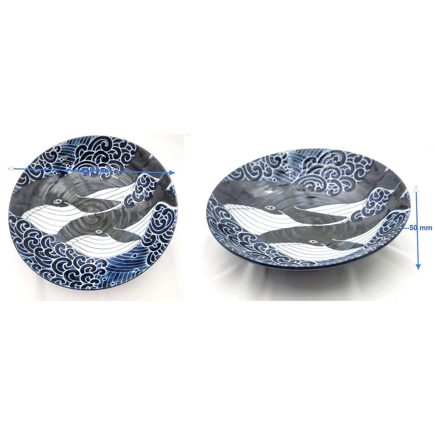 WHALE HOLLOW PLATTER 215