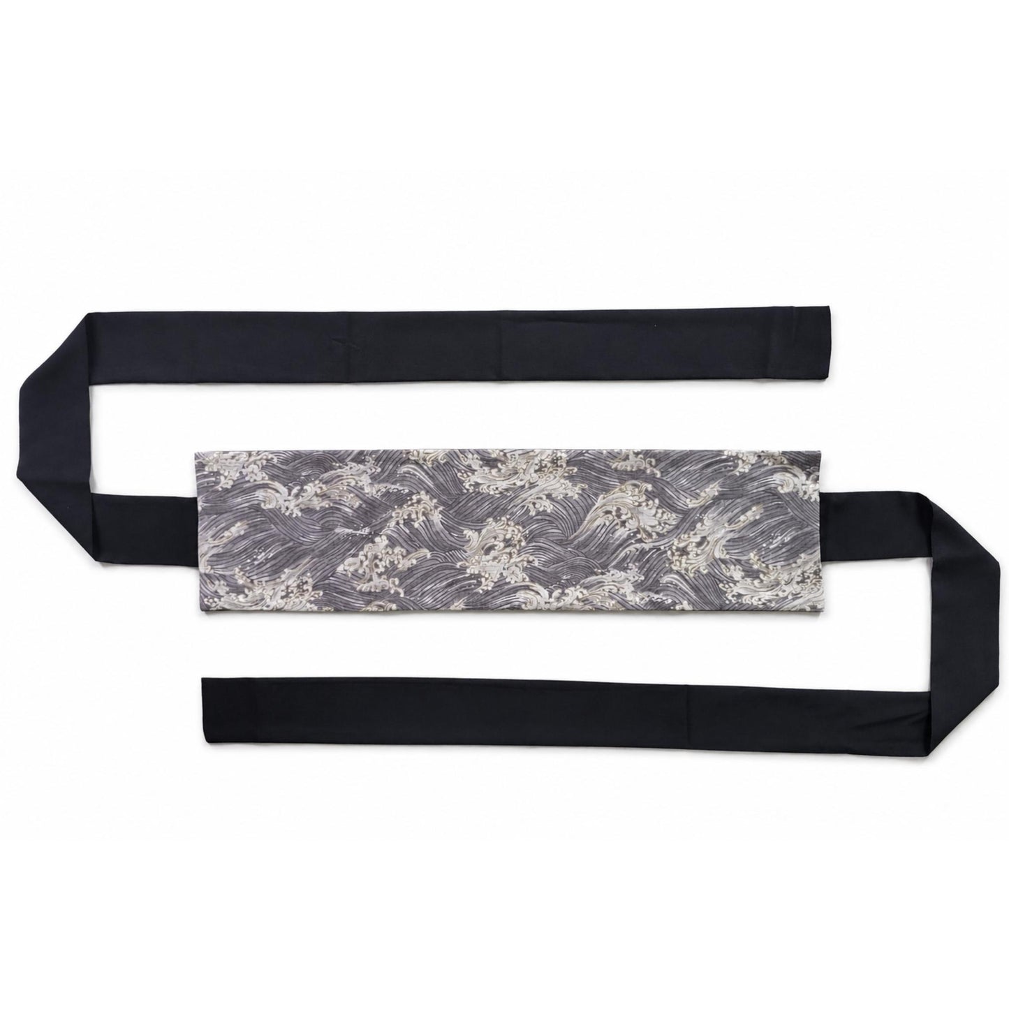 Ceinture réversible Musubi en coton - Vague Gris