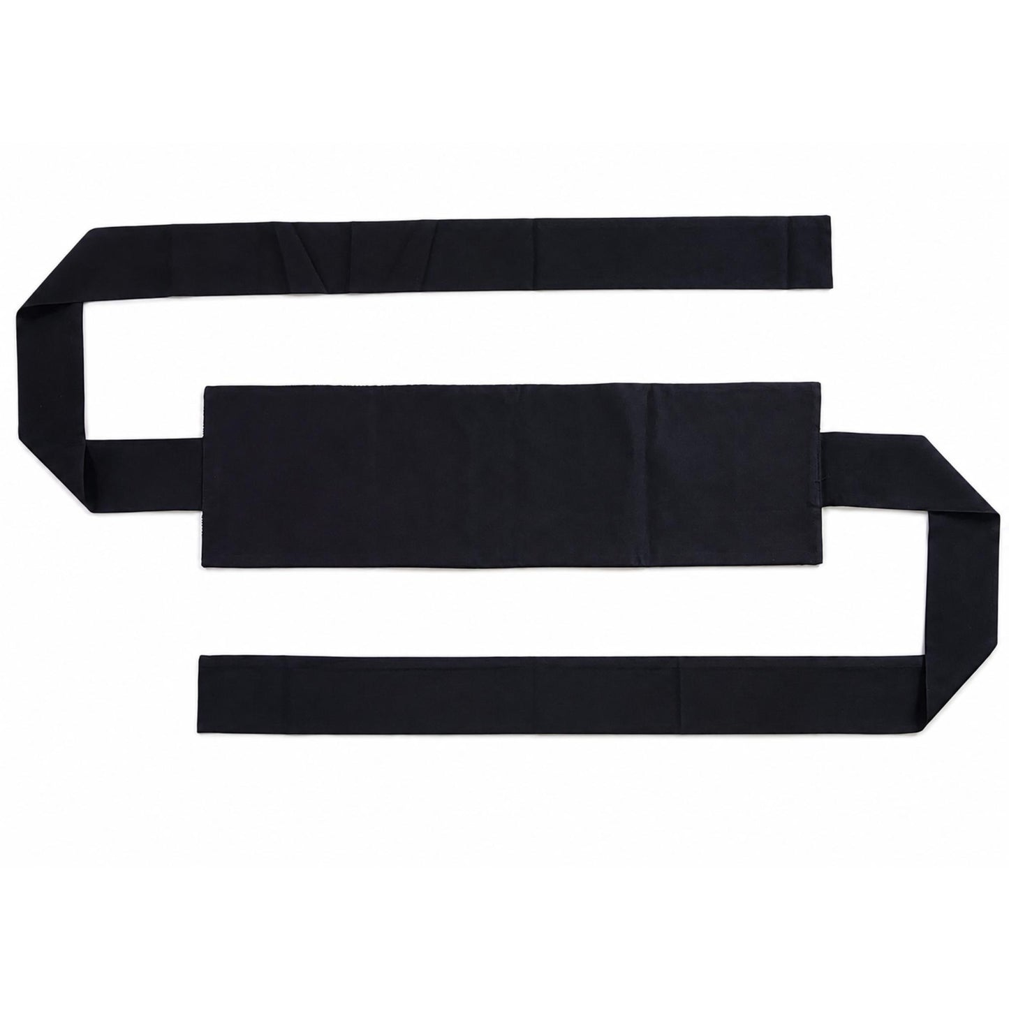 Ceinture réversible Musubi en coton - Vague Modern Noir