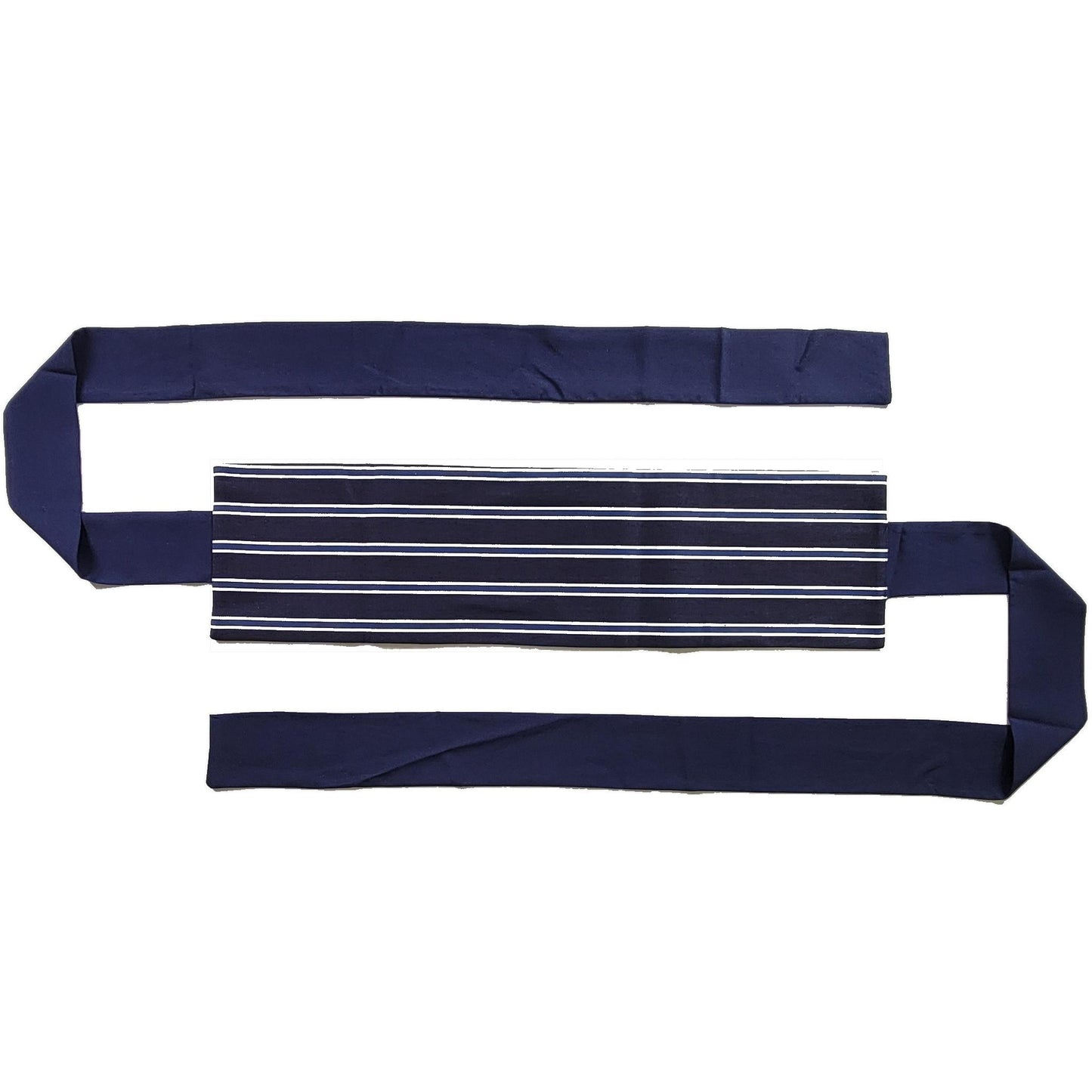 Ceinture réversible Musubi en coton - Marine
