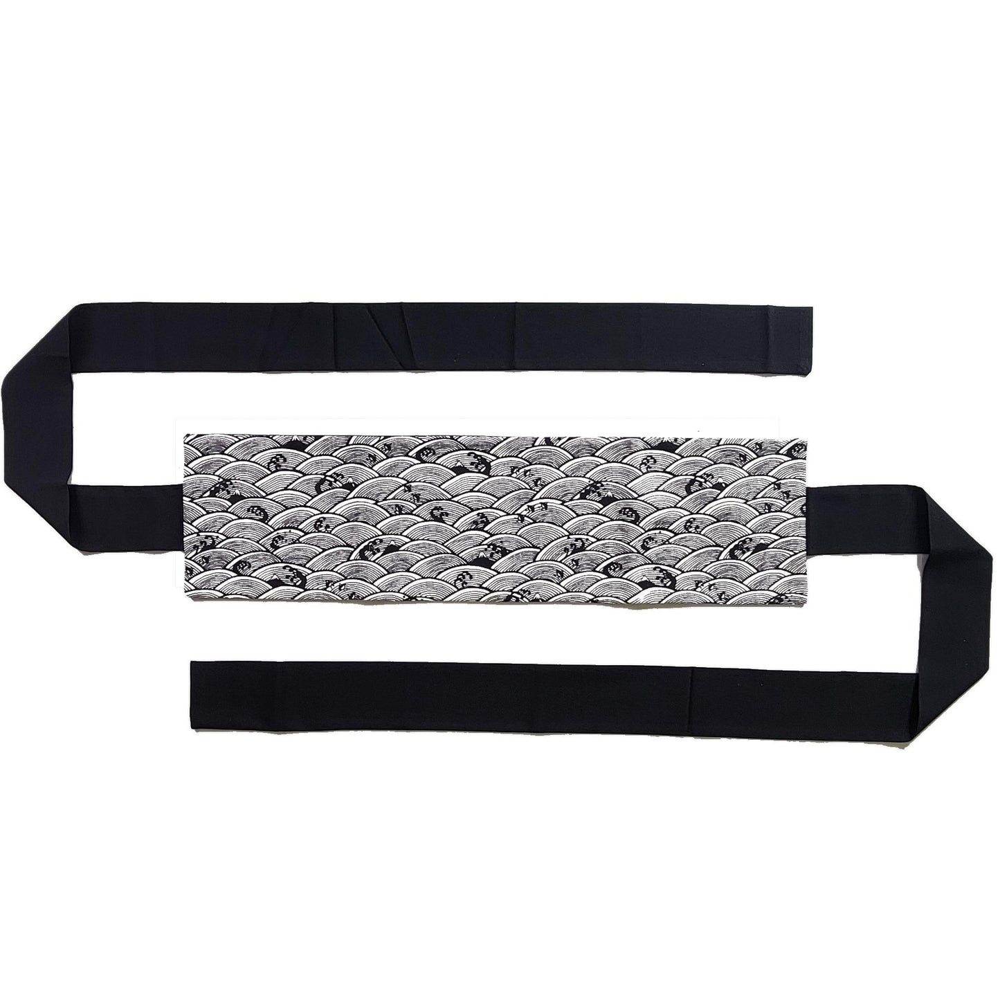 Ceinture réversible Musubi en coton - Vague Fuji