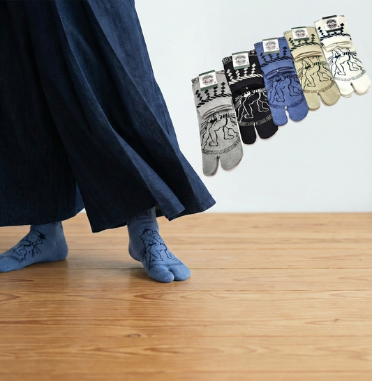 Japanese Tabi Socks - Sumo Wrestler Pattern Size EU40-45