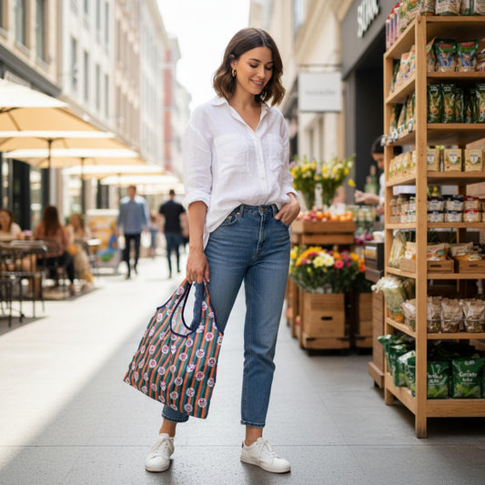 Sac shopping Kabuki – Motif Kumadori