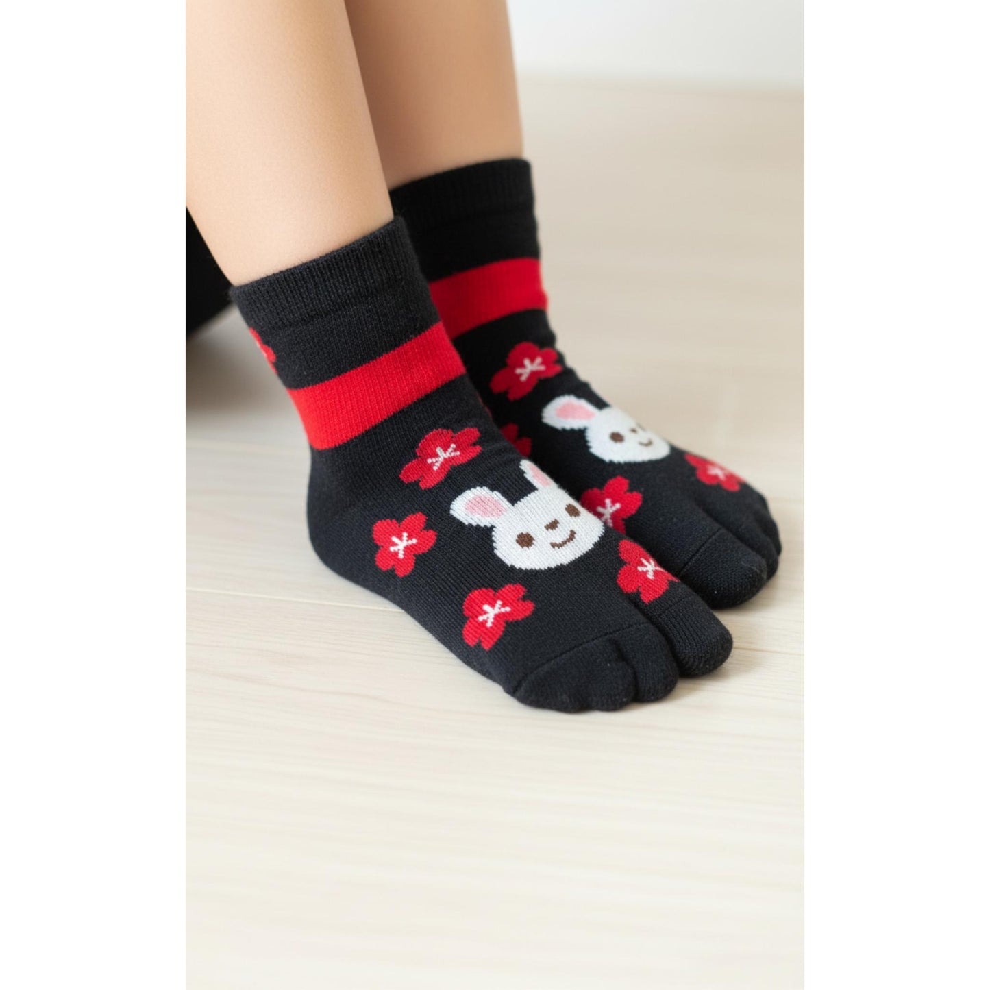 CHAUSSETTES ENFANT LAPIN - Taille 19-24cm
