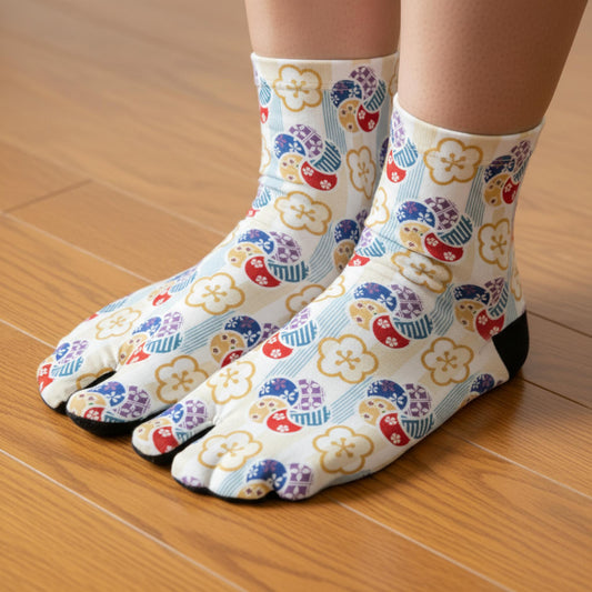 TABI FLEURS PRUNIER - Taille EU 38-42