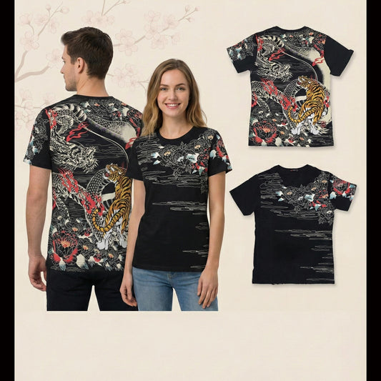 Black short sleeve t-shirt - Phoenix