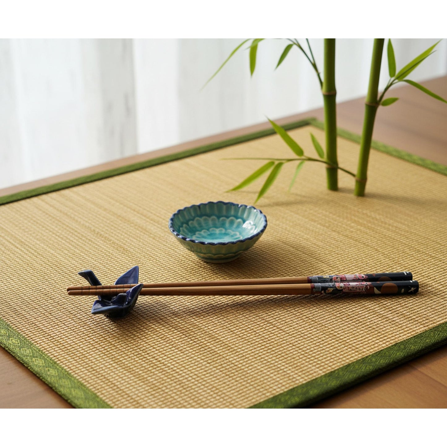 PETIT PLAT TURQUOISE FLEUR